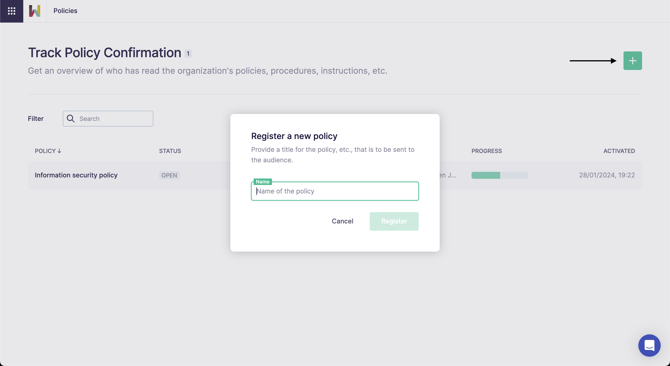 Sending a new policy ENG - Create policy