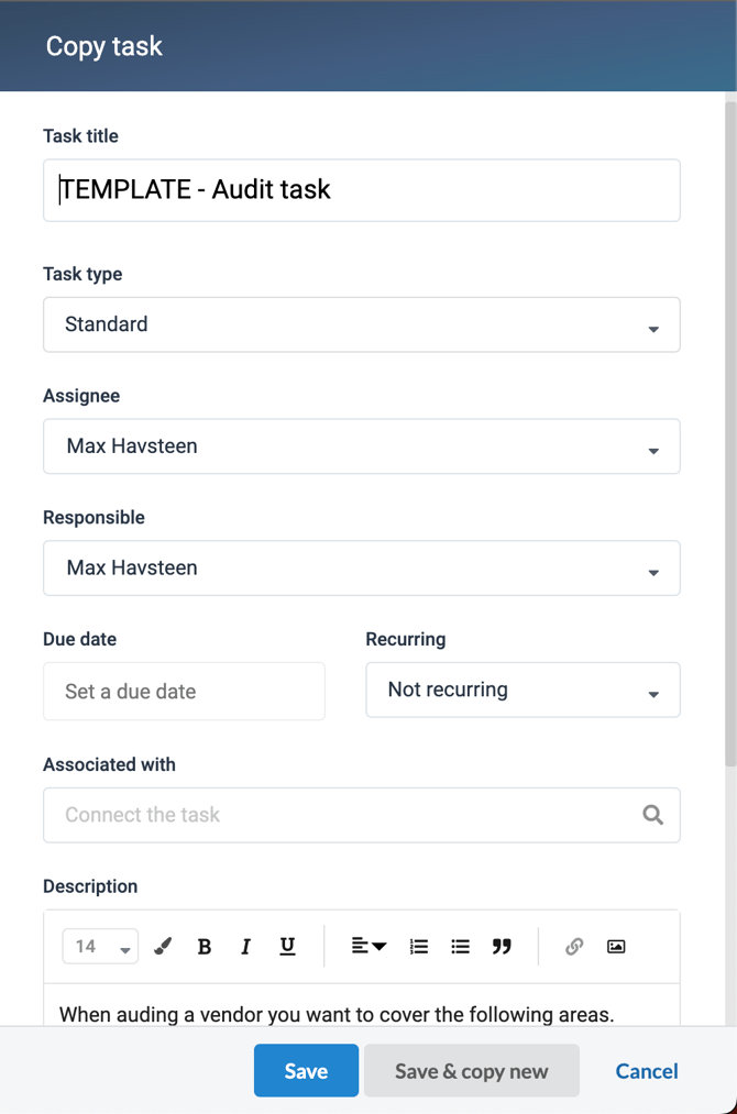 How to make task templates ENG - Copied task