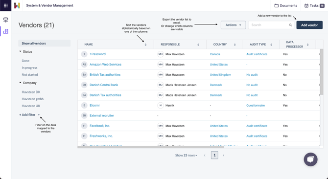 A step-by-step guide to mapping Vendors ENG - Vendors page