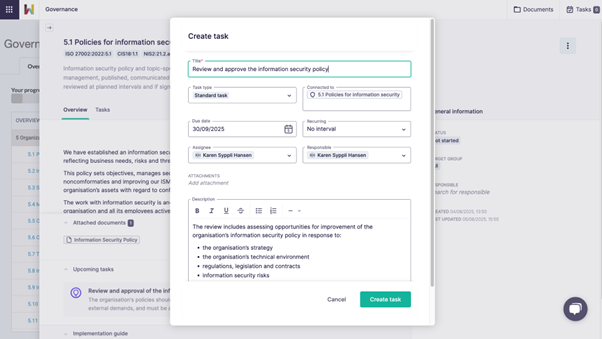 Product update_Create task