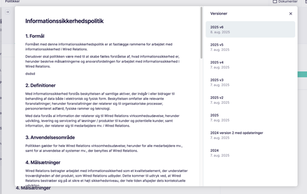 Product update_lav ændringer og arbejd med dine politikker